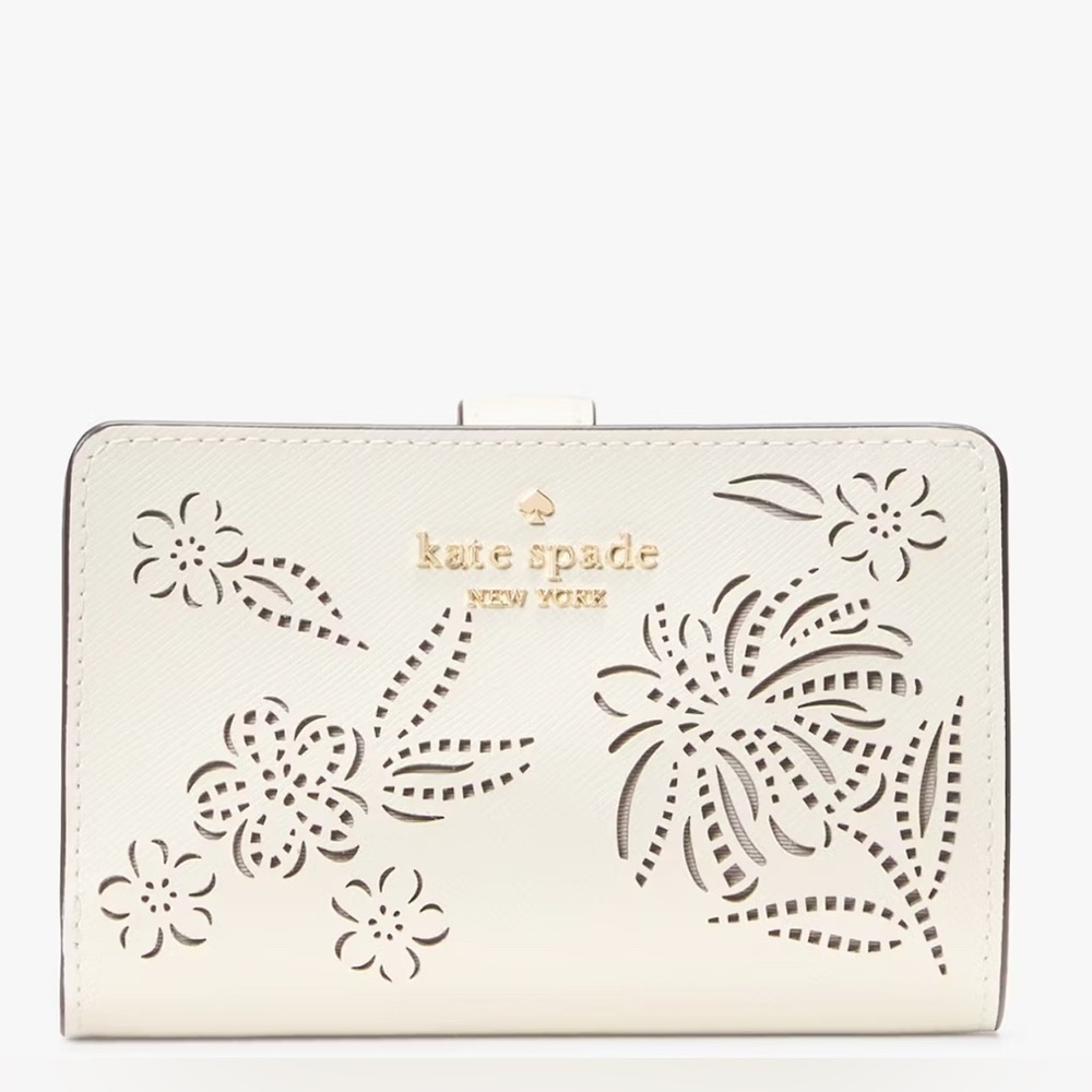 KATE SPADE BOXED MADISON PERFORATED BIFOLD WALLET - NWT